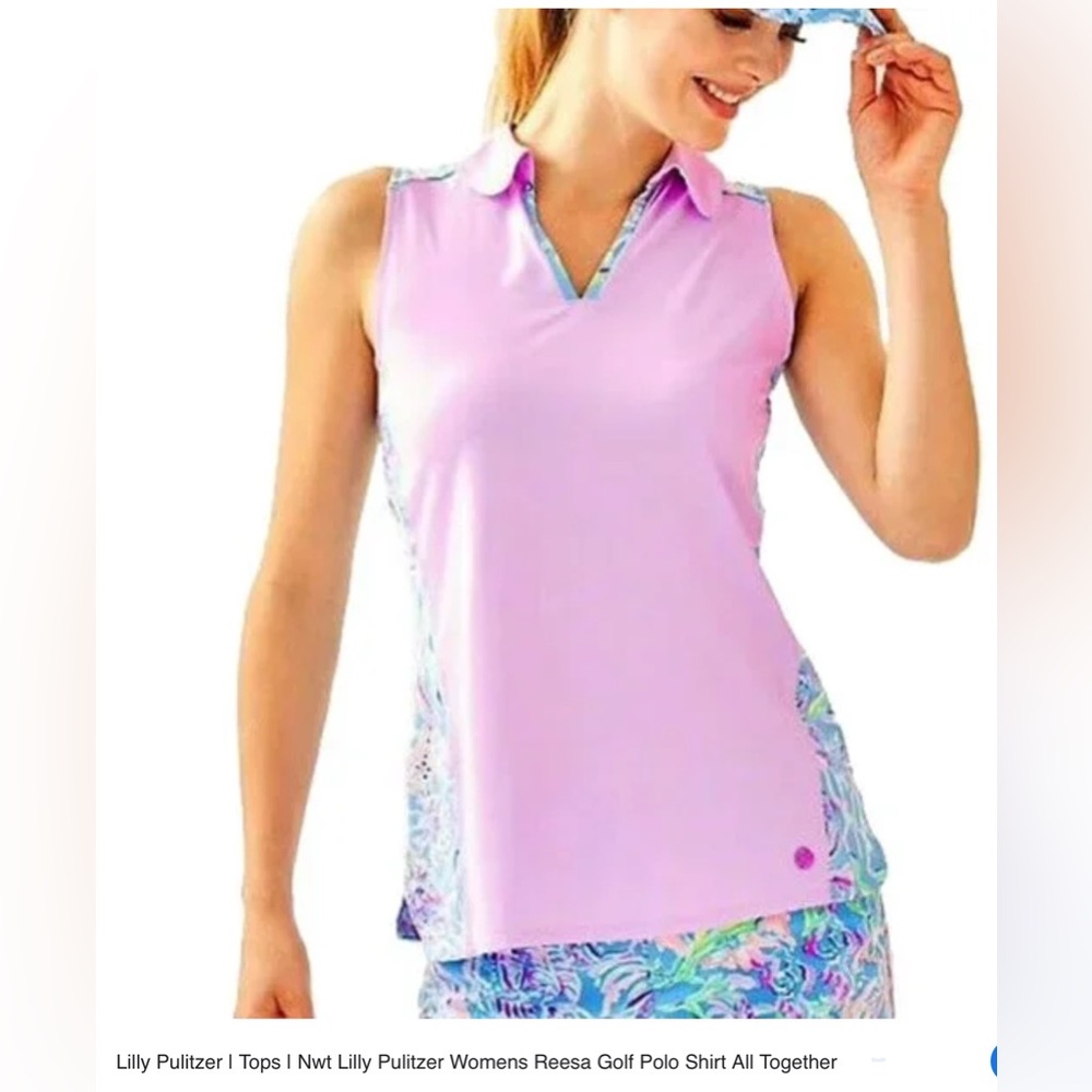 Lilly Pulitzer Pastel Patterned Luxletic Sleeveless Top